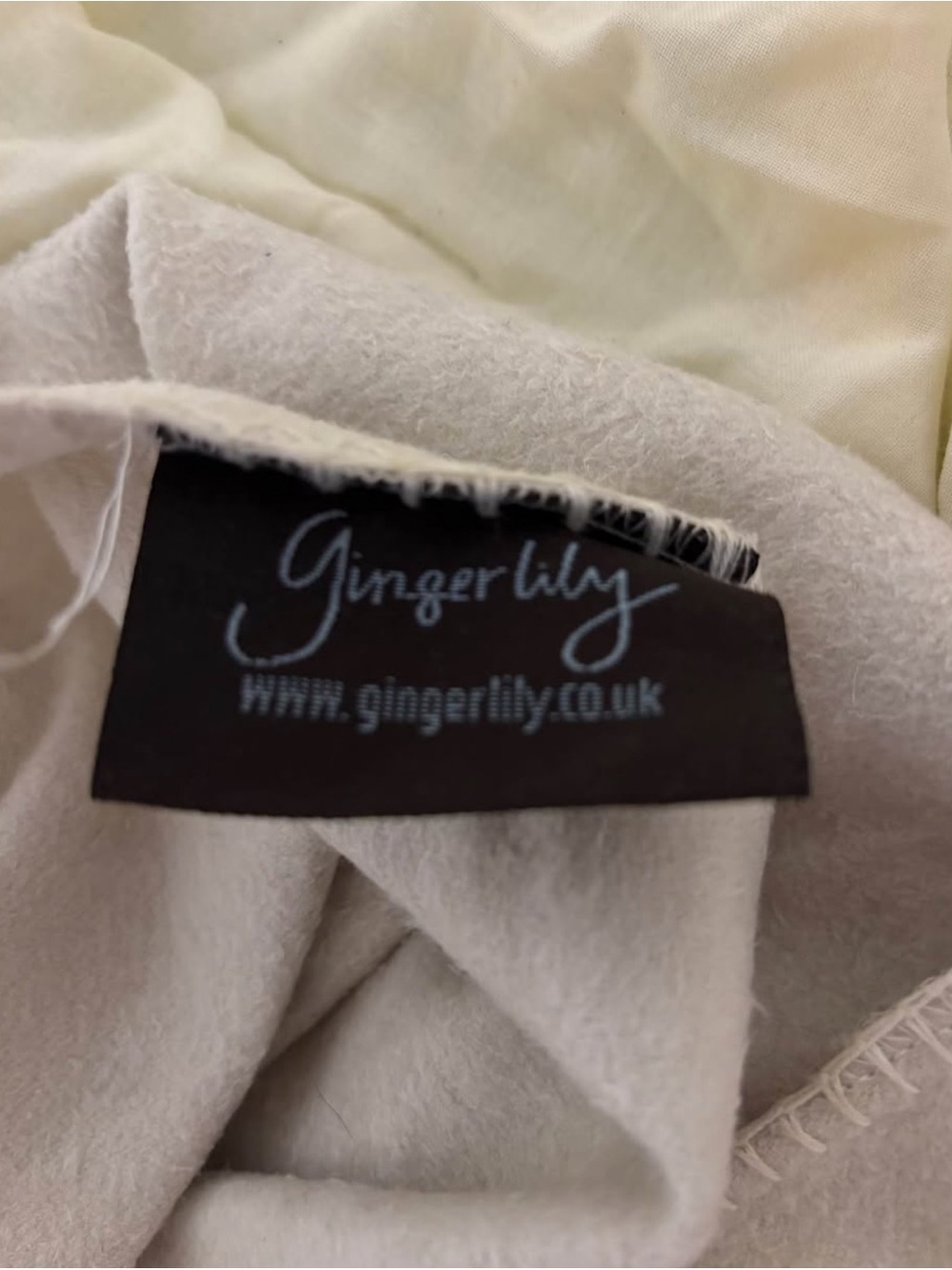 Cream Plush Throw Blanket